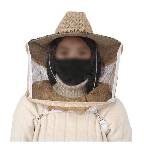 商品によっては発送までに2〜3週間かかかることもございます。発送予定日をご了承の上、ご注文いただきますようお願いいたします。【商品概要】特徴：つばのある帽子＋「面布」という細かい目の網をかぶります。面布の下は弾性なクリップがありますので、服...