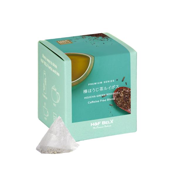 棒ほうじ茶 ルイボスティー（グリーン）2.0g×20包 | ルイボス ティーバッグ ほうじ茶 カフェインレス ノンカフェイン H&F BELX エイチアンドエフ ベルクス