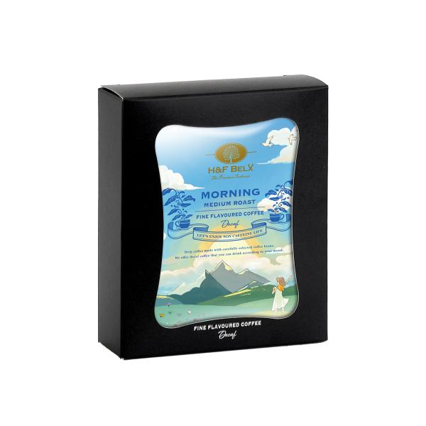デカフェコーヒー モーニングブレンド ドリップバッグ5包｜カフェインレスコーヒー ノンカフェイン 美味しい 本格的 妊娠中 授乳中 H&F BELX