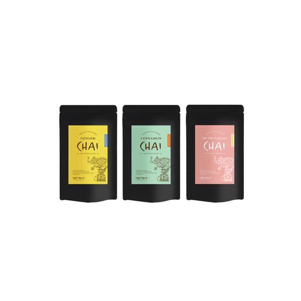 ノンカフェインで楽しむルイボスチャイシリーズ。【ジンジャーチャイ・シナモンチャイ・ルビーカカオチャイ　全3種】3種飲み比べセット♪大好評のチャイ３種類を一度に楽しめる特別なセットです。＜H＆F BELXとは＞渋谷ヒカリエをはじめとした関東9...