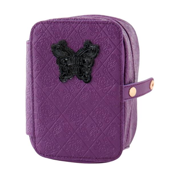 ANNA SUI アナスイ　ポーチ　巾着　紫　フラワー ANNA SUI アナスイポーチ巾着紫フラワー