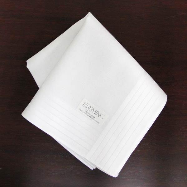 ブルーミングホワイトコットンハンカチ1005 : ハンカチーフギャラリー
