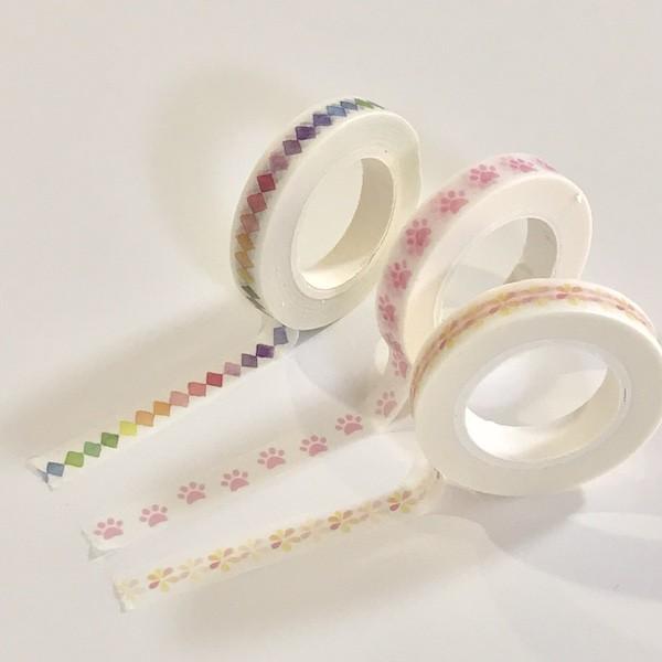 マスキングテープ マステ テープ かわいい お洒落 デコ 手帳 アルバム プチギフト プレゼント 女性 友達 子ども ハンドメイド 手作り 幅狭 スリム 柄 アレンジ S14s15s16 Handliberte 通販 Yahoo ショッピング
