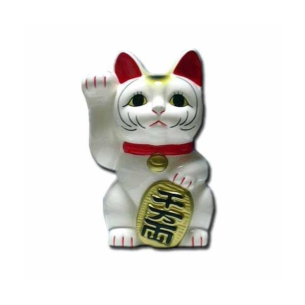 招き猫 右手 白 5号 ハンズ : ハンズYahoo!ショッピング店 - 通販