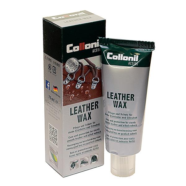 登山靴の保革 防水ペーストワックス コロニル Collonil アウトドアアクティブ レザーワックス LEATHER WAX 75ml（ドイツ製） 防水 栄養 保革 スエード ヌバック