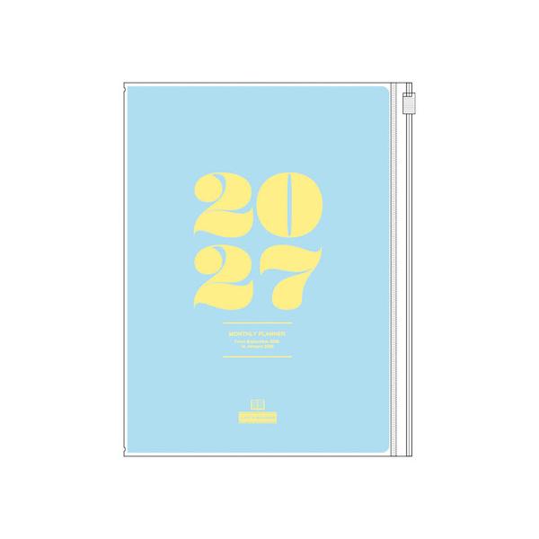 【2026年9月始まり】　リュリュ（RYU-RYU）　スケジュール帳　A5　マンスリーブロック　DS-2704　ライトブルー　月曜始まり ハンズ