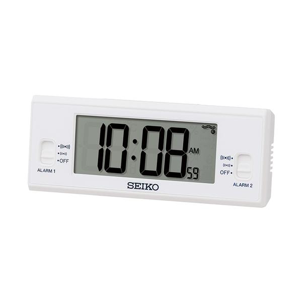 他サイト： セイコー（SEIKO）　コンパクトデジタル電波クロック　SQ321W　ホワイト ハンズの商品画像