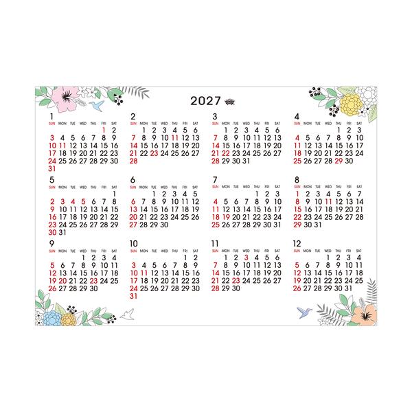 【2027年版・壁掛】　バスメイト　浴室に貼れるカレンダー ハンズ
