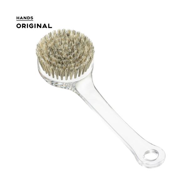 お気に入り】 クリスタルボディブラシ ふつう│お風呂用品 バスグッズ ボディブラシ ハンズオリジナル ボディブラシ クリア ふつう│お風呂用品・バスグッズ ボディブラシ ハンズ