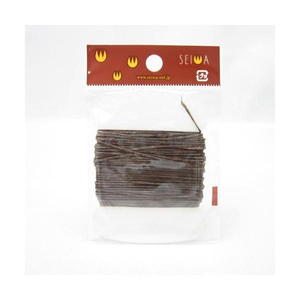 スム−ス糸　細茶　0.8ミリ│レザークラフト用品　皮革用糸・ロウ引き糸 ハンズ