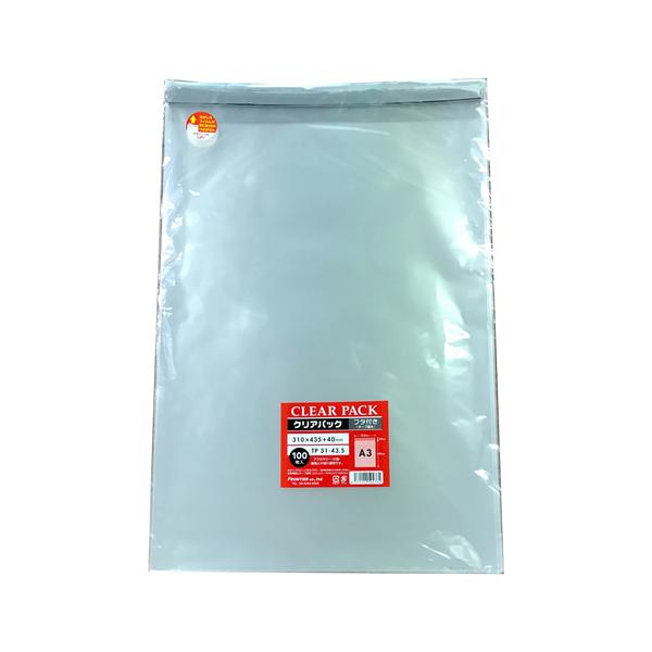 他サイト： フロンティア　クリアパック　フタ付き　TP31−43.5　310×435＋フタ40mm ハンズの商品画像