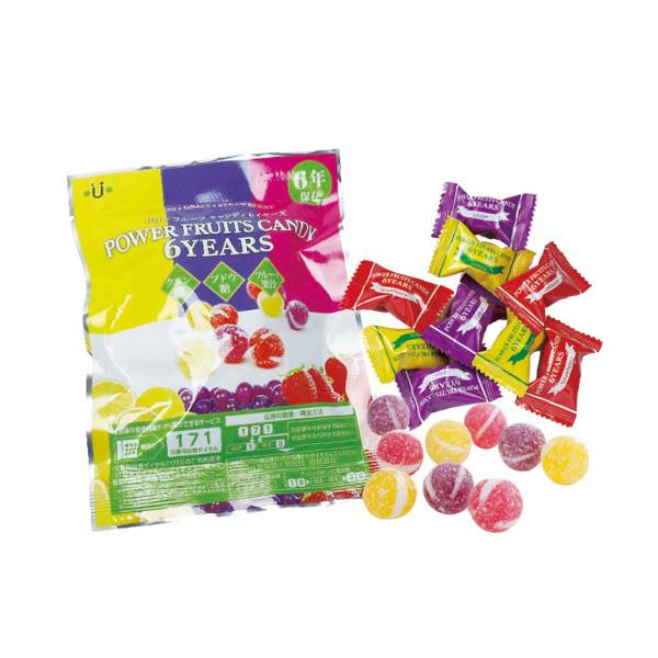 非常食 パワーフルーツキャンディ6YEARS 単品 アレルギー対応 6年保存 メール便3個まで 防災食 飴 アメ