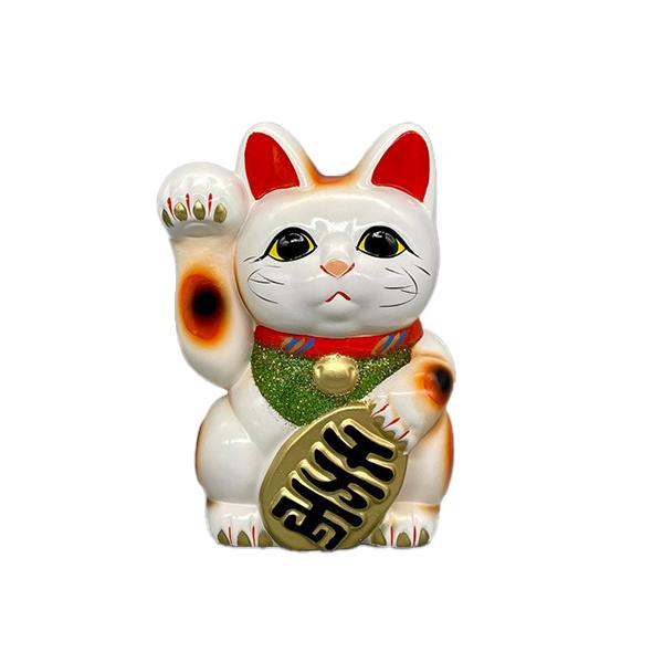 冨本人形園 白小判猫 右手上げ 6号 ハンズ : ハンズYahoo!ショッピング