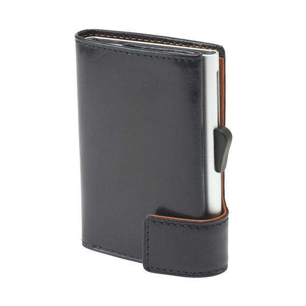 他サイト： ゴルベ（GORBE）　レザーアルミニウムカードホルダー　ネイビー ハンズの商品画像