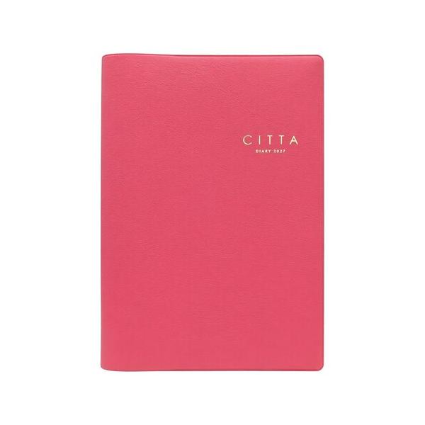 【2026年10月始まり】　チッタ（CITTA）　DIARY　A5　ウィークリーバーチカル　E5340　ビバマゼンタ　月曜始まり ハンズ