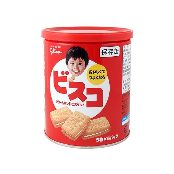 ビスコ 保存缶 クリームサンドビスケット 30枚入おやつ おかし お菓子 非常食 保存食 防災グッズ 備蓄 備蓄品 保存用ビスケット 高知インター店