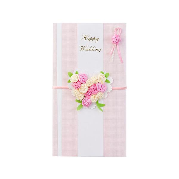 他サイト： ミドリ（MIDORI）　PC　金封　結婚祝　ハートブーケ柄　ピンク　25154006 ハンズの商品画像