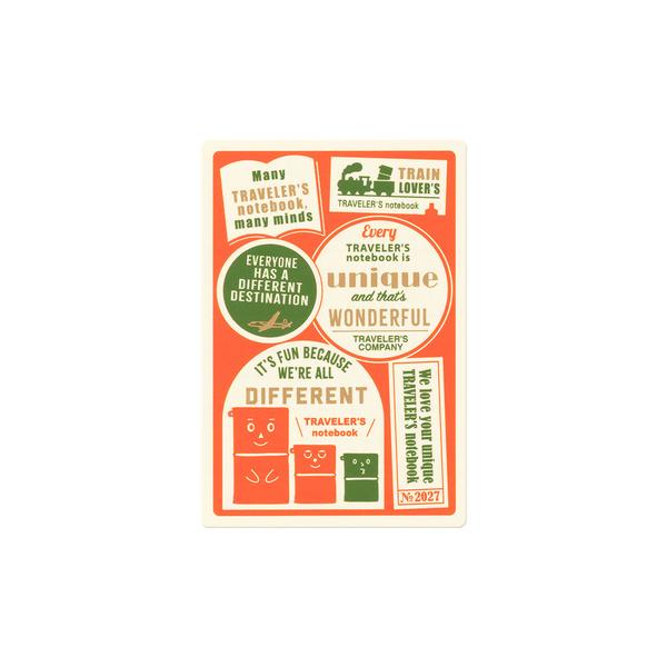 トラベラーズカンパニー（TRAVELER’S　COMPANY）　トラベラーズノート　下敷2027　パスポートサイズ　40242 ハンズ