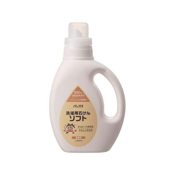 他サイト： 太陽油脂　PAX洗濯用石けんソフト　1200mL ハンズの商品画像
