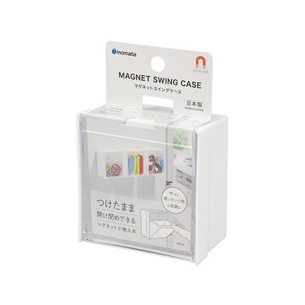 カラー：ホワイト本体サイズ（約）：幅8.5×奥4.8×高8.5cm素材：［本体］ポリプロピレン　［ポケット］スチロール樹脂　：［マグネット］フェライト磁石