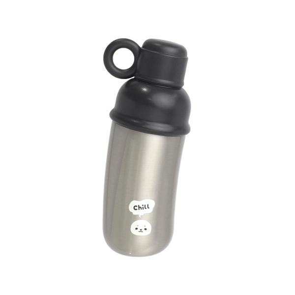 サブヒロモリ ムームー ステンレスななめボトル 550mL ごまあざらし