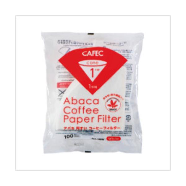他サイト： カフェック（CAFEC）　アバカ円すいフィルター　AC1−100　ホワイト　1杯用　100枚 ハンズの商品画像