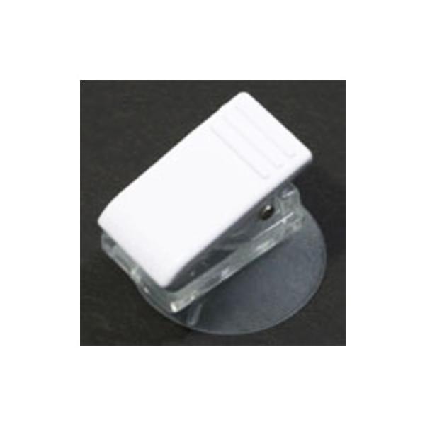 カラー：白サイズ（約）：［吸盤］径25mm、［クリップ］厚13mm入り数：1個入素材：［吸盤］スチレンブロックコポリマー、［クリップ部］アクリルスチレン、［透明部］アクリル