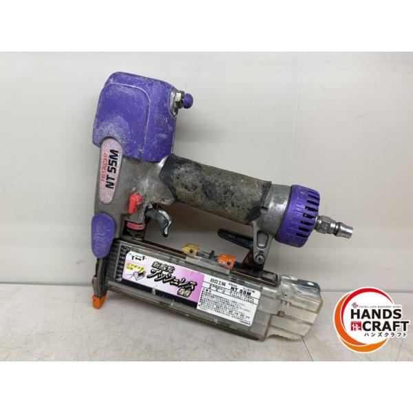 ♪ 【打ち込みできない為ジャンク品】日立 NT55M 常圧仕上釘打ち機