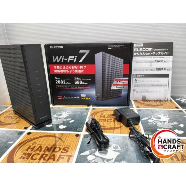 ◇【中古品】エレコム ELECOM WRC-BE36QS-B ブラック Wi-Fiルーター