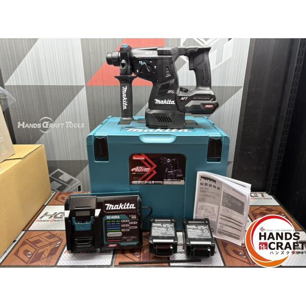 【中古】マキタ Makita HR001GRDX ハンマドリル バッテリ×2・充電器付き ※ケース割れ有【ハンズクラフト佐賀】 〇【未使用】マキタ Makita HR001GRDX 28mm充電式ハンマドリル