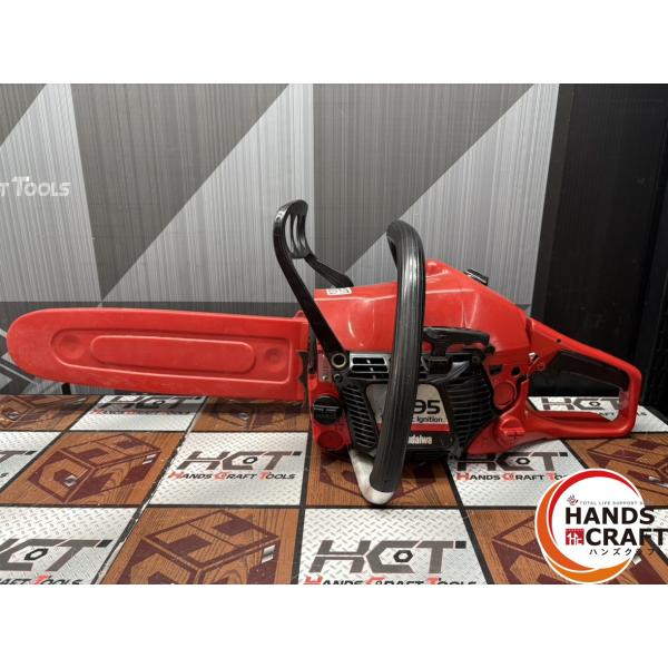 〇新ダイワ Shindaiwa 395 エンジンチェーンソー チェーンロック不良