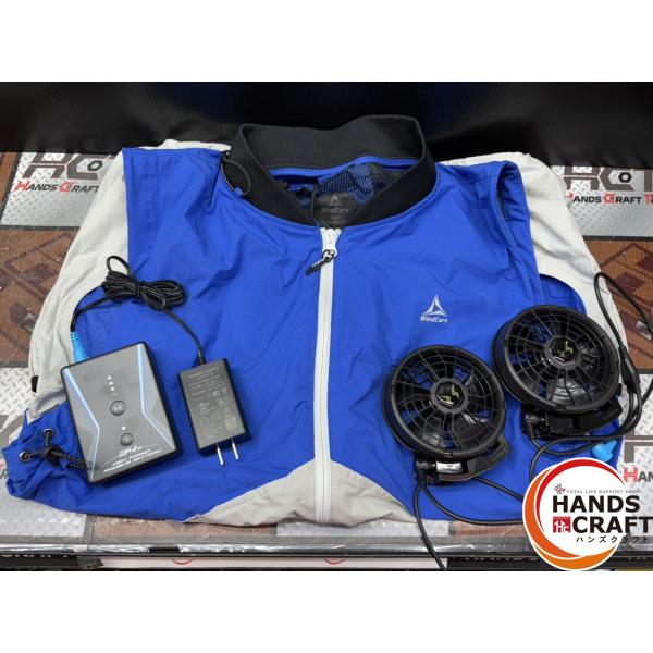【中古】サンエス RD9390 ファンバッテリセット 実使用1回 / ワークマン WindCore WZ6640 ショットベスト 3L セット【ハンズクラフト佐賀】 〇サンエス RD9390 ファンバッテリセット 実使用1回/ワークマン