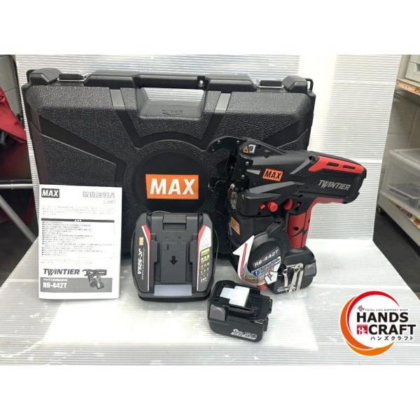 マックス MAX RB-442T-B2/1450A 鉄筋結束機 バッテリー×2 充電器 未