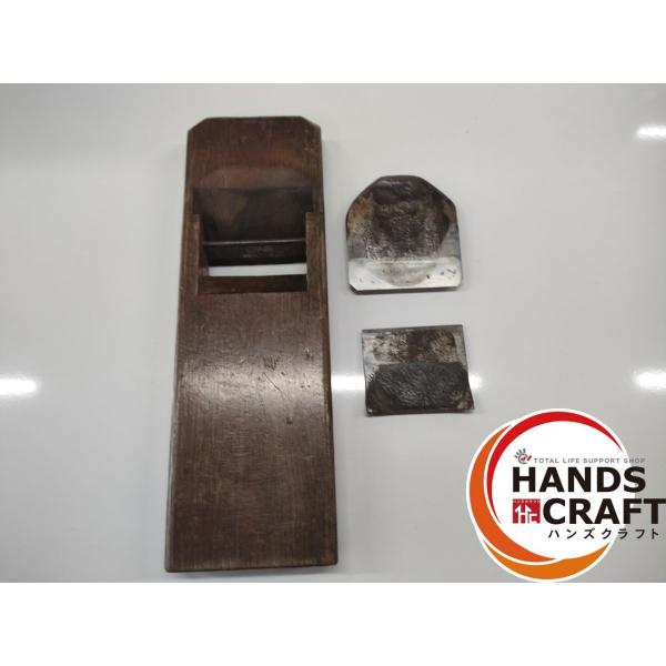 ○【中古】鉋 坂田春雄『蘭』五行之精華 寸八鉋 大工道具/かんな