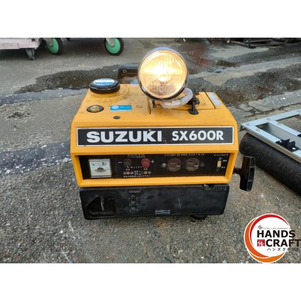 中古】SUZUKI ポータブル発電機 SX600R 混合流ガソリン式 定格電圧100V