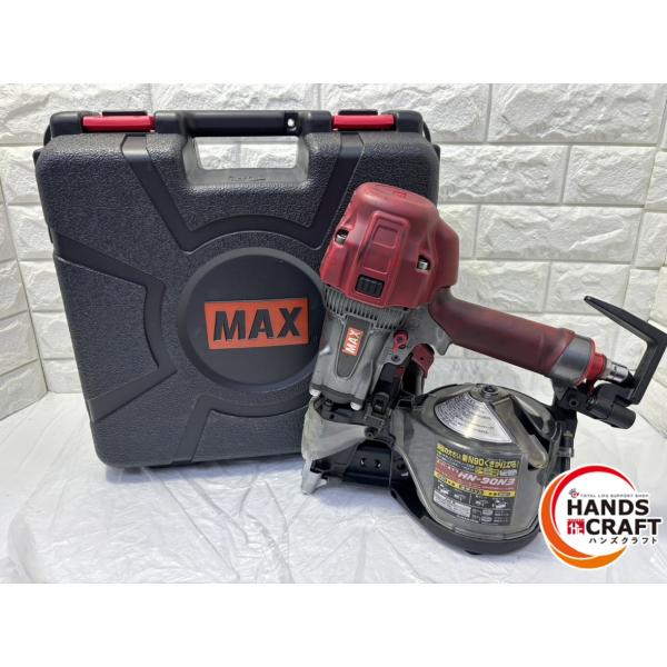 ▽【中古】MAX HN-90N3 高圧釘打ち機 スーパーネイラ ケース付