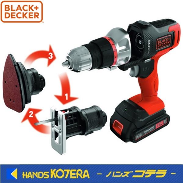 BLACK&DECKER 穴あけ・ネジ締め工具 18Vリチウム ベーシック マルチ 
