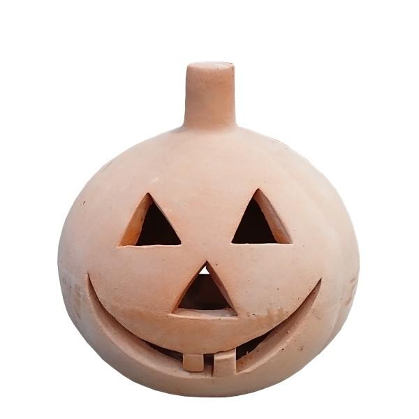 【匿名発送】備前焼　ハロウィンオーナメント 素焼き テラコッタオーナメント ハロウィン（パンプキン） 24