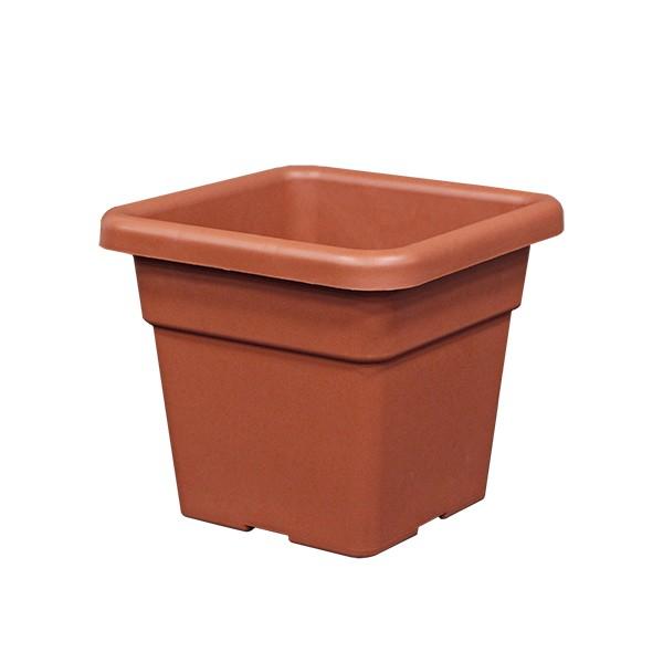 イタリア直輸入 プラスチック植木鉢 正方形 クアドロマキシ Quadro 32cm 32cm H28 5cm ブラウン ハンズマン 通販 Yahoo ショッピング