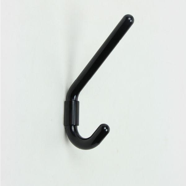 ウォールフック ブラック プラスチック製壁用フック 黒 0487K1 奥行：約93mm (mono) （7336543