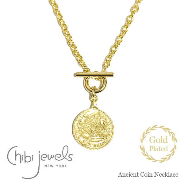 ≪chibi jewels≫コインネックレス ターコイズ 14金仕上げ Chibi Jewels chibi jewels チビジュエルズ スイス コイン