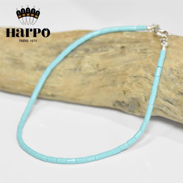 ≪HARPO≫ アルポ (パルポ) 天然石 ターコイズ ビーズ シルバー ブレスレット SV925 Turquoise Bracelet (Silver)