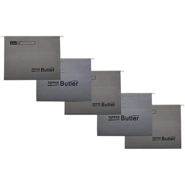 SLOWER（スロウワー） ファイルホルダー 同色5枚セット Butler（バトラー） グレー 〔本体別売〕