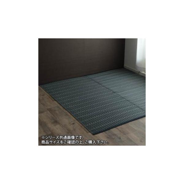 洗える PPカーペット 『バルカン』 江戸間6畳(約261×352cm) ネイビー
