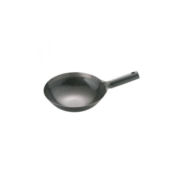 山田工業所 鉄 打出片手中華鍋(板厚1.2mm) 24cm ATY9124 : ハンディ