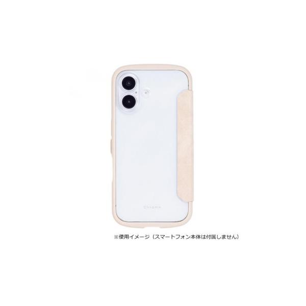 Chrome-NATURAL iPhone17専用背面手帳型ケース Beige/ベージュ iP25-61-CHN07