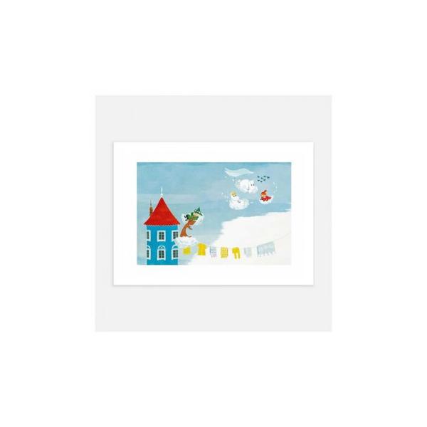 MOOMIN ムーミン ポスター 21×30 Moomin Cloud Surfing PTR040006
