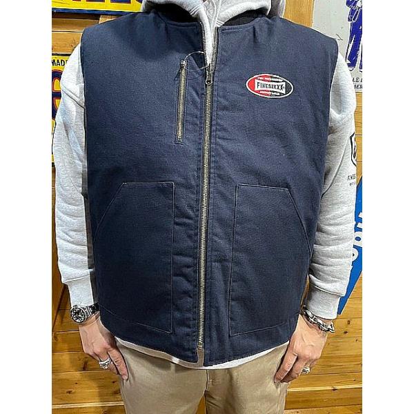 ファインシックス ベスト FINESIXXX OVAL LOGO DUCK & QUILTING 2WAY
