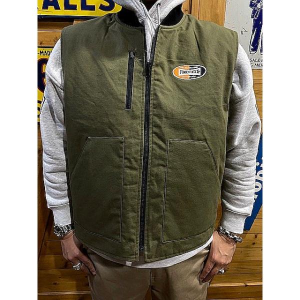 ジャケット・アウター FINESIXXX OVAL LOGO DUCK 2WAY WORK VEST FINESIXXX OVAL LOGO DUCK 2WAY WORK VEST