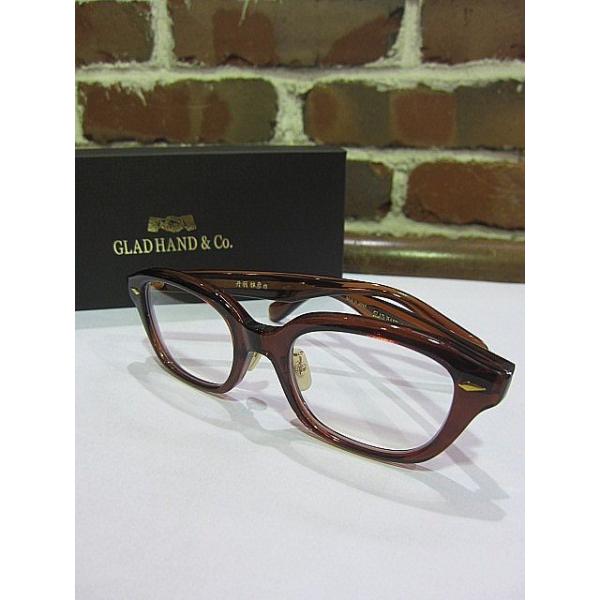GLADHAND & Co. グラッドハンド メガネ ×丹羽雅彦 J-IMMY GLASSES ORNAMENT ジミー メガネ ブラウン系【中古】 GLAD HAND（グラッドハンド） 眼鏡 GLAD HAND×丹羽雅彦 J-IMMY GLASSES